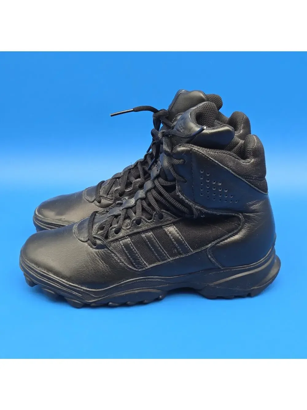 Adidas GSG-9.7.E Tactical Boots Men’s Size 7 Black Leather Combat Boots...